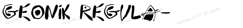 Geonik Regula字体转换